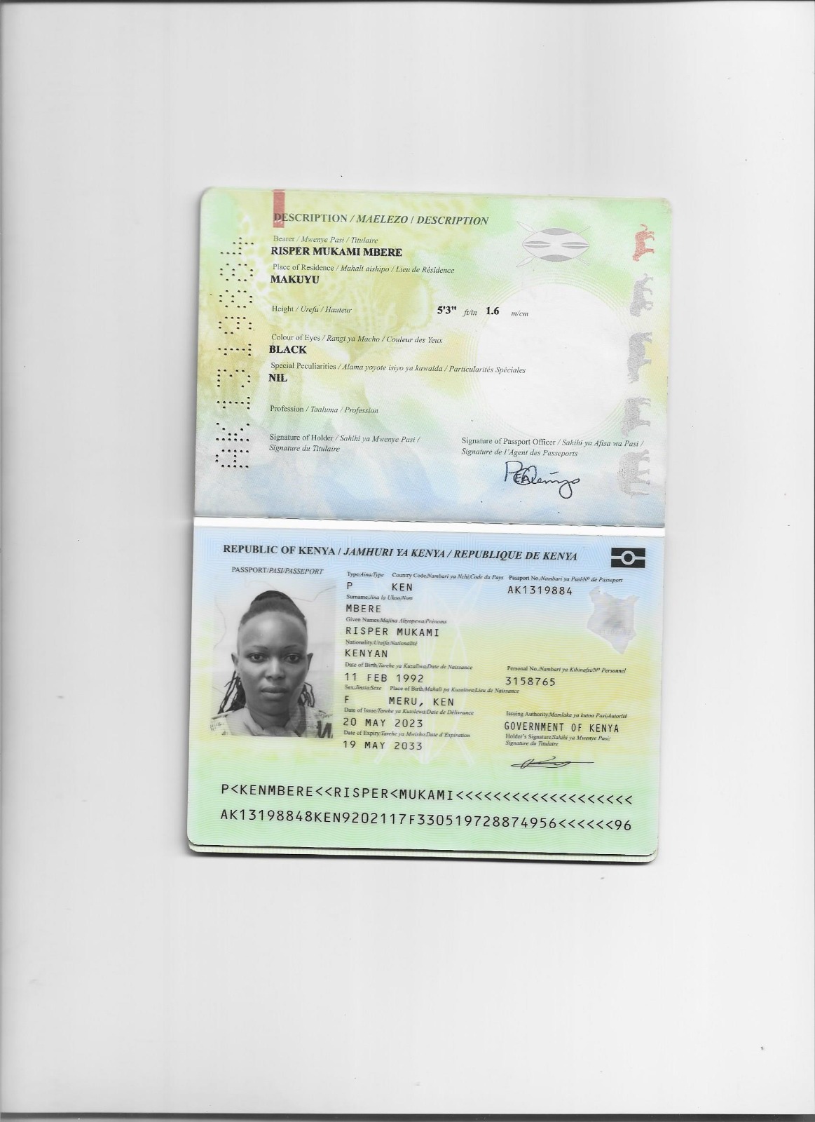 CAROLINE WANJIRU WAHOME
